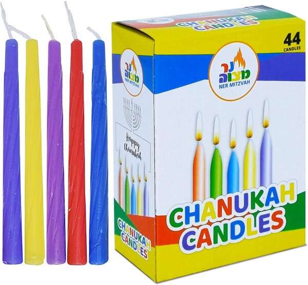 Colorful Chanukah Candles
